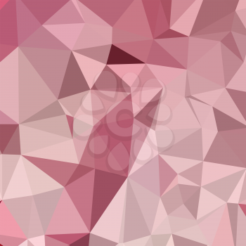 Low polygon style illustration of a carnation pink abstract geometric background.