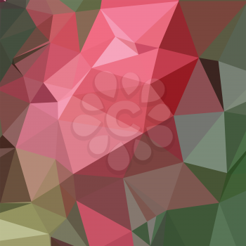 Low polygon style illustration of congo pink abstract geometric background.