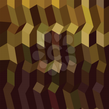 Low polygon style illustration of caput mortuum brown abstract geometric background.