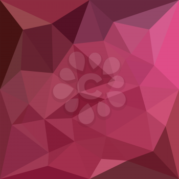 Low polygon style illustration of a begonia pink abstract geometric background.