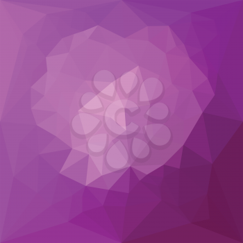 Low polygon style illustration of an eminence violet abstract geometric background.