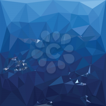 Low polygon style illustration of a french sky blue abstract geometric background.
