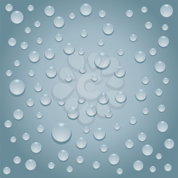 Royalty Free Clipart Image of a Water Drops
