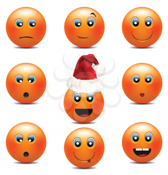 Orange Smiley Faces 