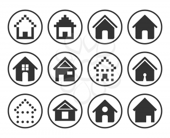 Set of 12 Home Icons