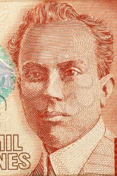 Clodomiro Picado Twight (1887-1944) on 2000 Colones 2005 Banknote from Costa Rica. Costa Rican scientist.