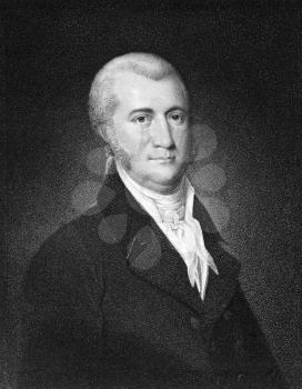 James A. Bayard (1767-1815) on engraving from 1835. American lawyer and politician. Engraved by Wellmore and published in''National Portrait Gallery of Distinguished Americans Volume II'',USA,1835.