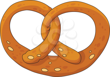illustration of a pretzel