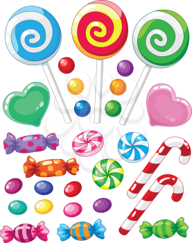 illustration of a set of sweets