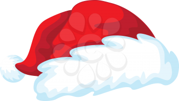 illustration of a Santa claus hat