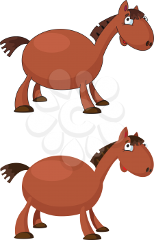 illustration of a horse funny