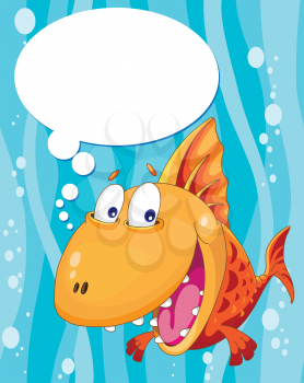 illustration of a talking fish