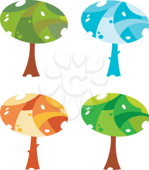 illustration of a trees cute