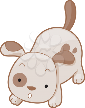 Royalty Free Clipart Image of a Little Dog