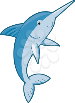 Royalty Free Clipart Image of a Swordfish