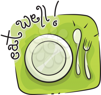 Icon Illustration Featuring Tableware