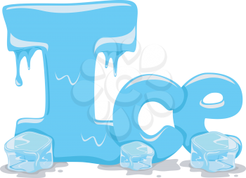 Text Illustration Featuring the Word Ice
