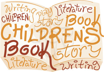 Text Illustration Celebrating Children's Book Day
