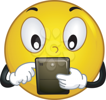 Illustration of a Smiley Using a Tablet PC