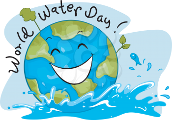 Illustration Celebrating World Water Day