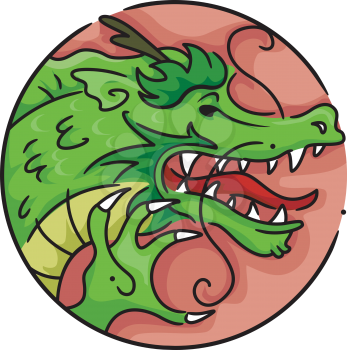 Illustration Representing the Year of the Dragon