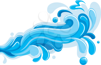 Royalty Free Clipart Image of a Wave