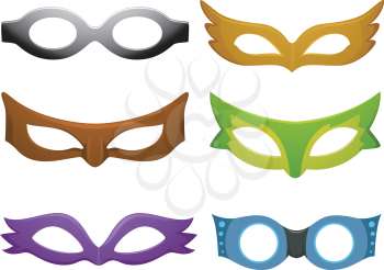 Illustration Featuring Different Mask Designs