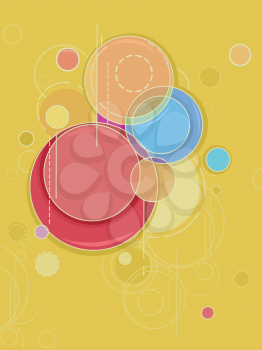Background Illustration Featuring Abstract Circles