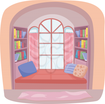 Interior Illustration Featuring a Fancy Nook in a House