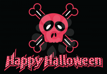 Royalty Free Clipart Image of a Happy Halloween Background