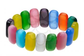 Royalty Free Photo of a Bracelet of Multi-Coloured Stones