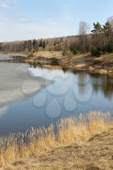 Royalty Free Photo of the Last Ice on a Lake