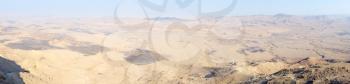Royalty Free Photo of a Panorama of Makhtesh Ramon