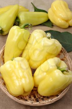 Royalty Free Photo of Yellow Peppers