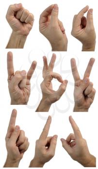 Royalty Free Photo of Hand Gestures