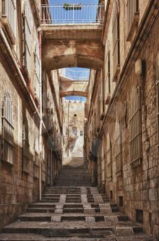 Street in the old part of Jerusalem, Israel