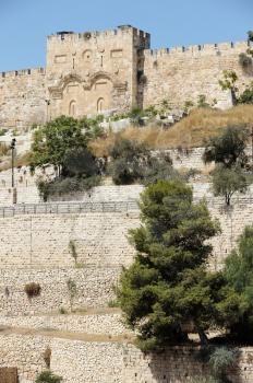 Jerusalem, view of the old city from the Mount of Olives