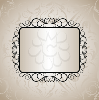 Royalty Free Clipart Image of an Ornate Design