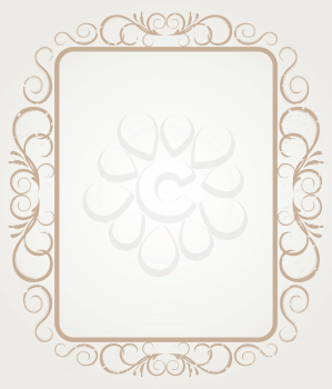 Royalty Free Clipart Image of a Vintage Frame Design