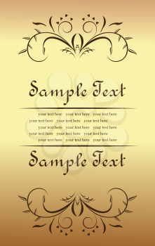 Royalty Free Clipart Image of an Invite Template