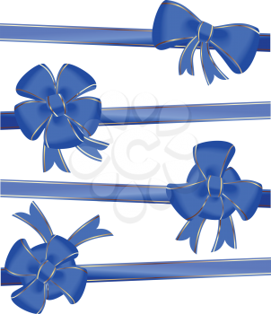 Royalty Free Clipart Image of Christmas Bows