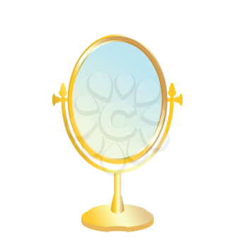 Royalty Free Clipart Image of a Mirror