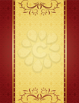 Royalty Free Clipart Image of an Ornate Background 