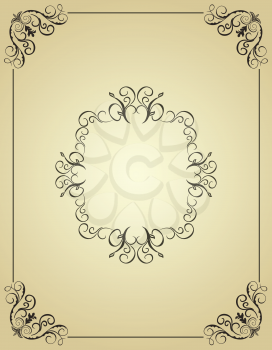 Royalty Free Clipart Image of a Vintage Background
