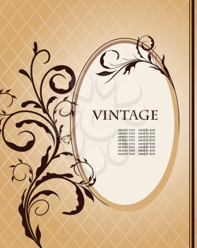 Royalty Free Clipart Image of a Vintage Frame 
