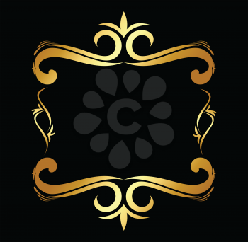 Royalty Free Clipart Image of an Ornate Design