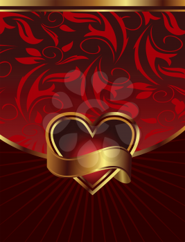 Illustration background for design of packing Saint Valentine's Day - vector