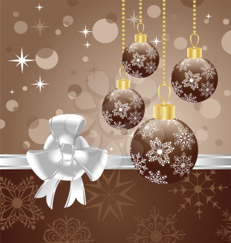 Illustration Christmas background for design packing - vector