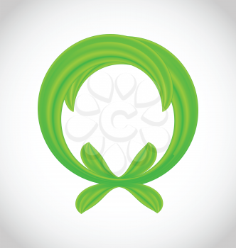 Illustration of eco friendly icon isolated - vector