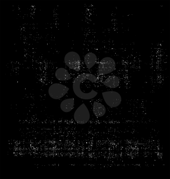 Illustration abstract black grunge background, damaged surface - vector